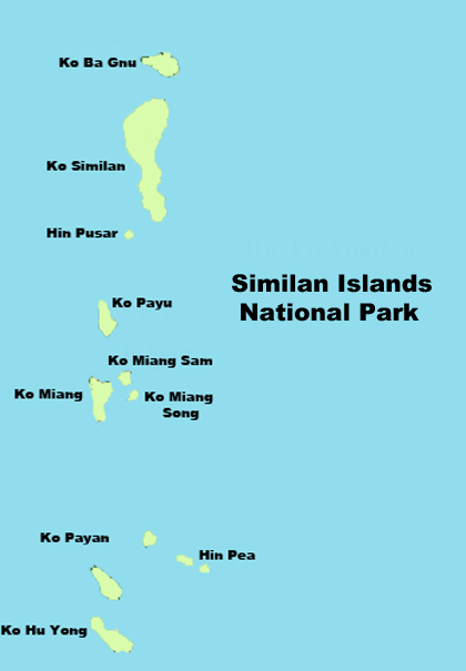 Similanen National Park Phuket Thailand