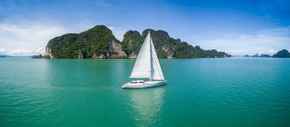 Charter Luxus Segelyacht Silverlining Phuket Thailand